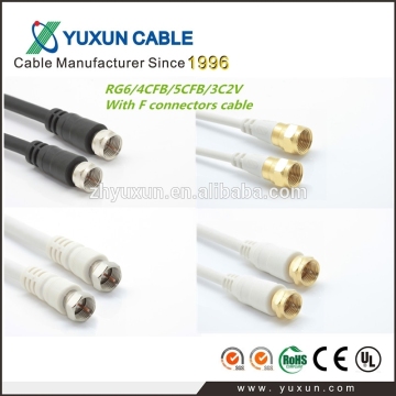 Satellite Antenna use high quality 75Ohm RG6 coaxial cable with F connectors