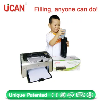Disruptive innovation Reusable Continuous compatible toner cartridge for canon