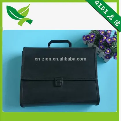 Custom Black File Specialty Expanding Files Bag