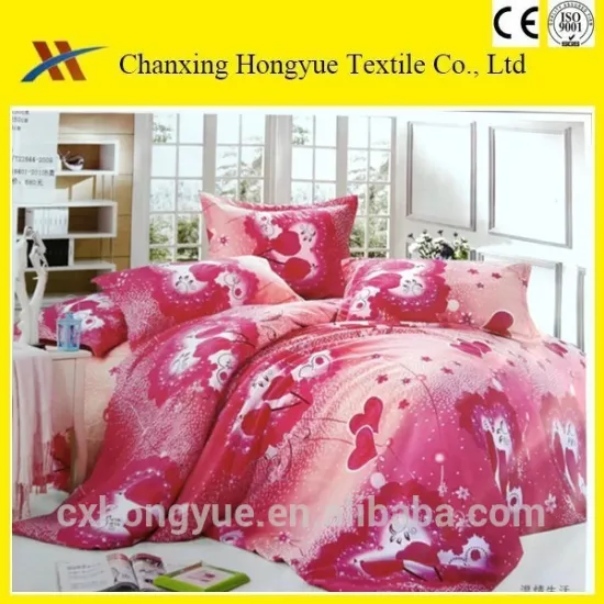 100 polyester material disperse printed fabric for bed sheets/brushed fabric