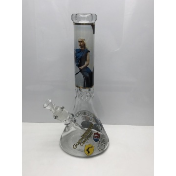 Glass Smoking Pipes with Lovely Girl's Picture