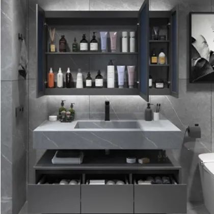 Hang wall bathroom vanity cabinet