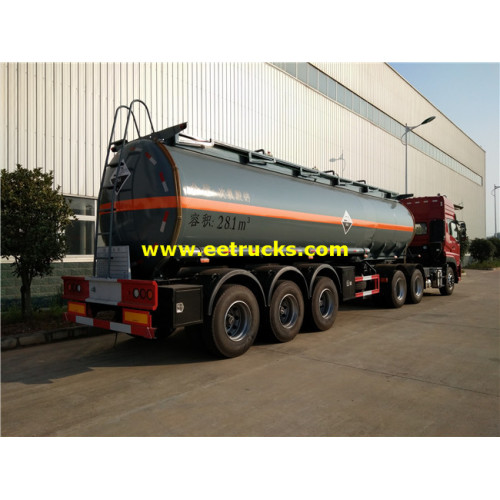 7500 Gallons 30MT Sodium Hypochlorite Tank Trailers