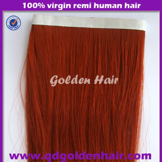 Unprocessed Virgin Natural Color 100% Remy Russian Skin Weft Pu Hair Extension