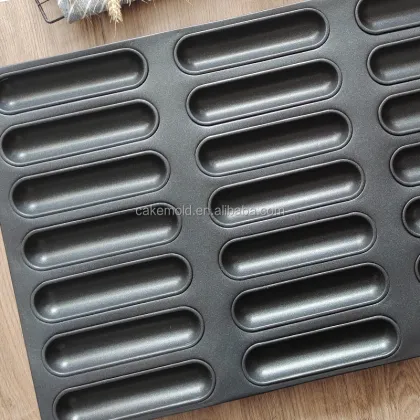 Non-Stick Alu-Steel Finger Baguette Bread Moulds & Baking Trays Manufacturer