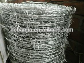 hot dipped galvanized barbed iron wire used for prison(ISO9001 factory)