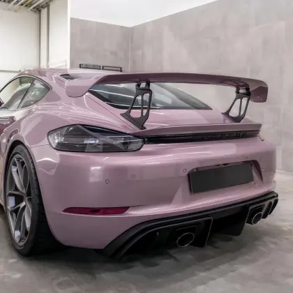 Porsche Berry paint Car Wrap