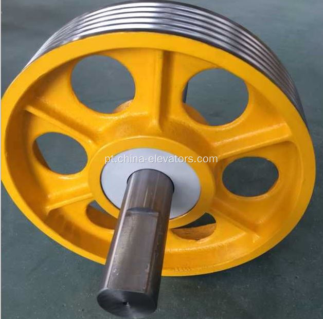 Polia de elevador, polia de ferro fundido