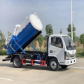 Dongfeng 4x2 5000l camión de succión de aguas residuales