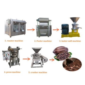 Attrezzatura di lavorazione del cacao in acciaio inossidabile 200 kg/h per produzione di cioccolato