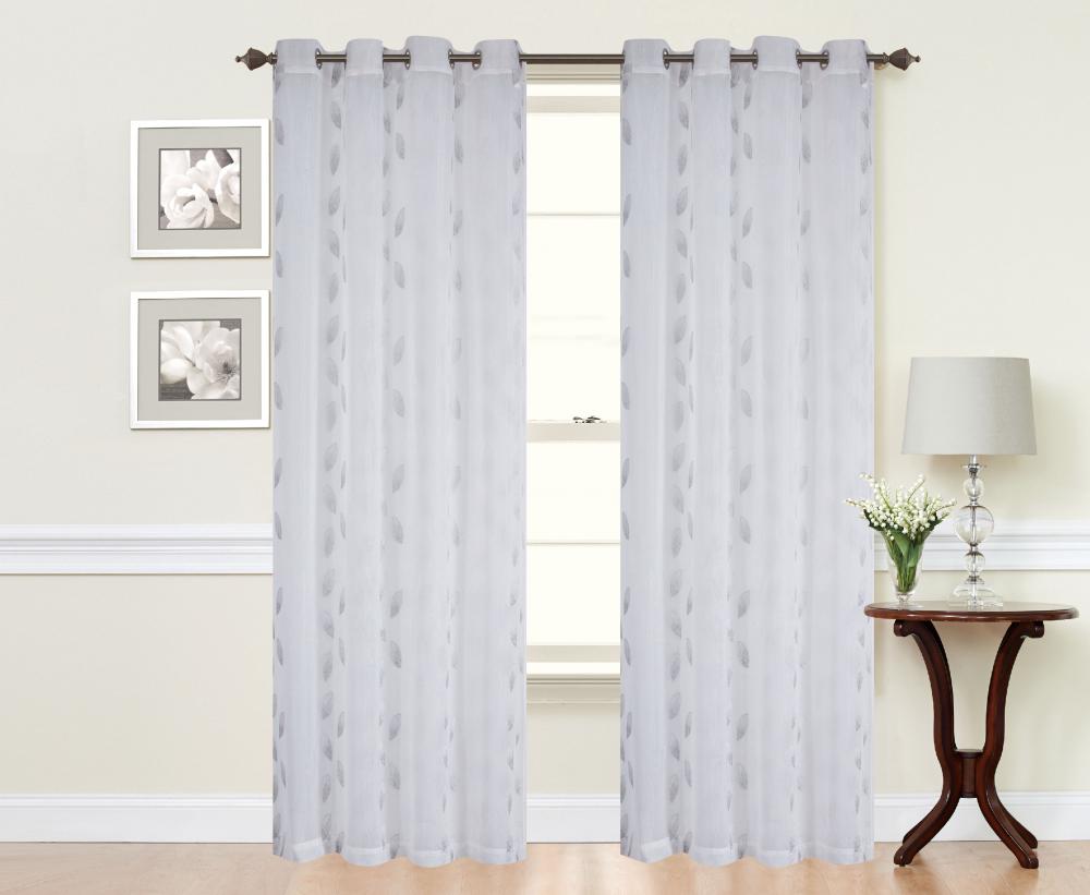 100% Polyester Jacquard Sheer Curtain Panel