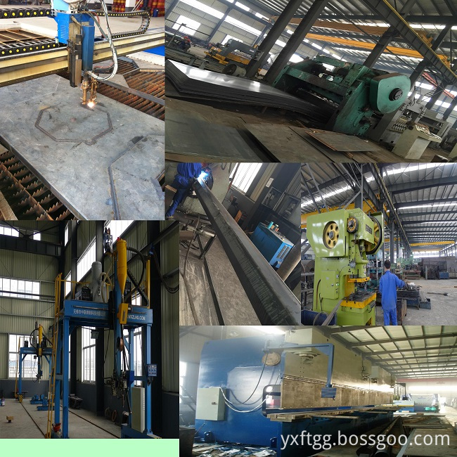 steel pole producing process