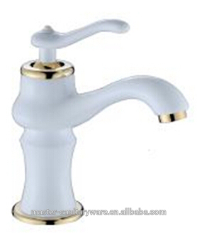 ceramic white basin faucet old style 2108