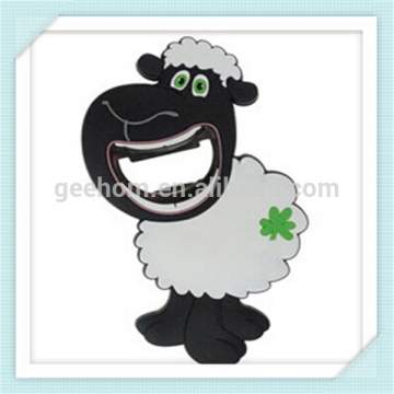 funny pvc cartoon animal shaped wedding favor bottle opener