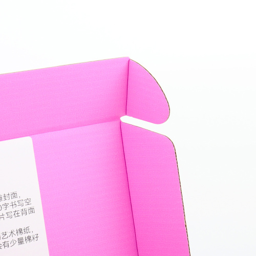 China Printed Pink Corrugated Shipping Mailer Boxes Manufactory