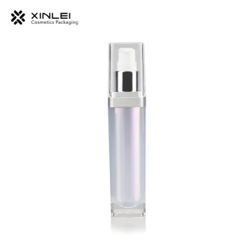 30ml transparent rectangular acrylic latex bottle