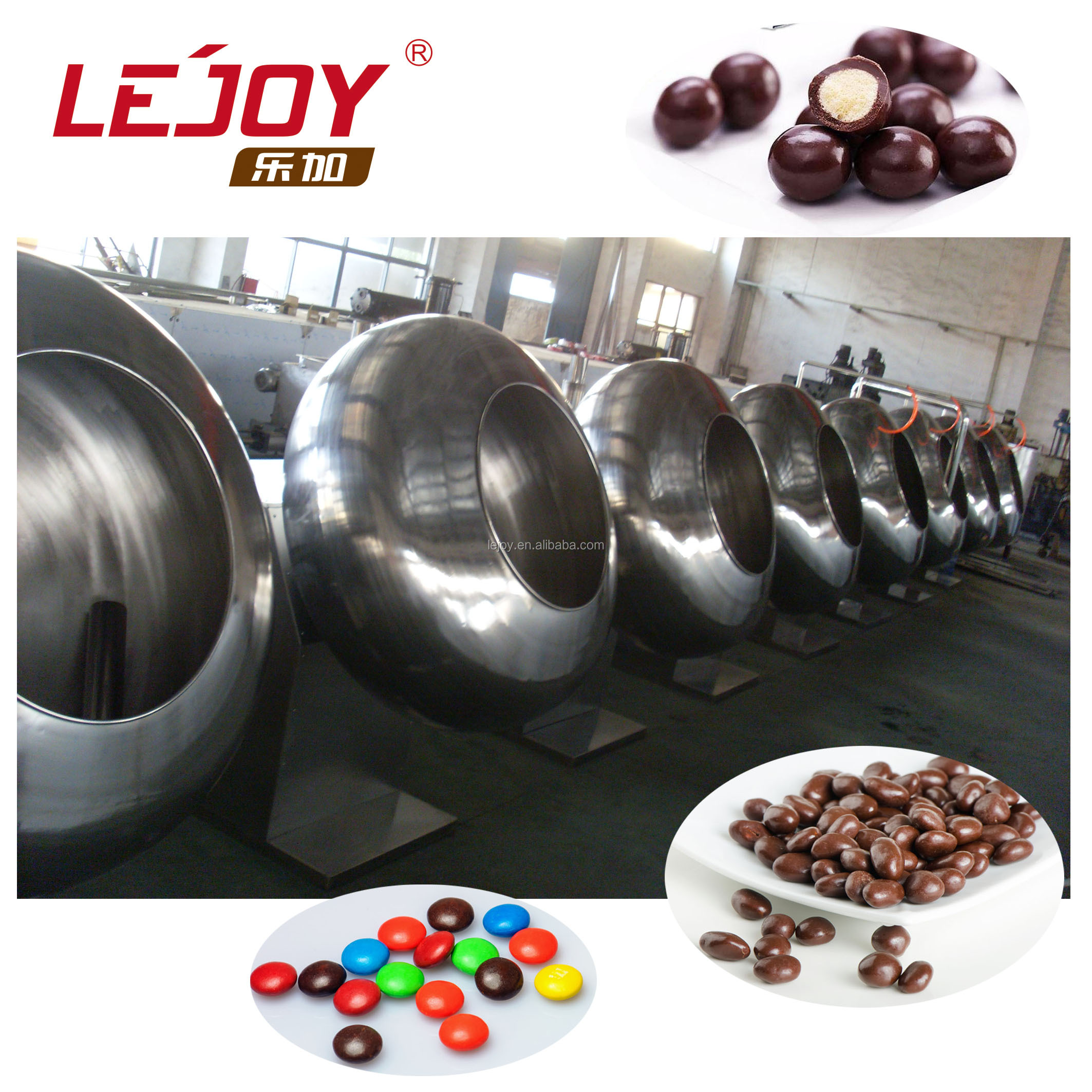 Máquina de pulir de recubrimiento de nueces de chocolate de alta calidad PGJ400