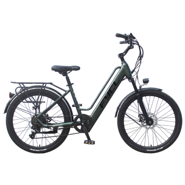 City Electric Bicycle 250W 36V Mountain E-Bike: Caractéristiques comprenant une batterie au lithium 8Ah, une fourche de suspension avec verrouillage et 7s Batterie cachée