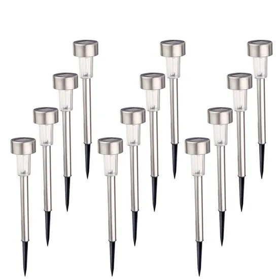 Waterproof Solar Garden Lights - 12 Set Lawn Lamps