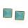 Natural Craved Pyramid Turquoise Stud Earrings