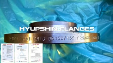スリップオンプレートEN1092-1Type01PN16鍛造/鍛造フランジ