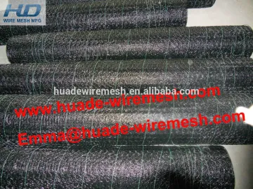 20Gauge Galvanized and black vinyl coated Poultry Wire Netting / Chicken Wire Mesh / Hexagonal wire fencing
