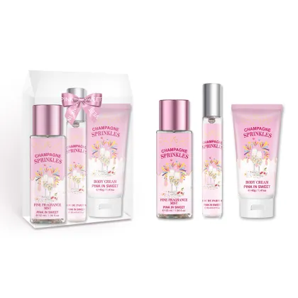 Natural Body Care Set for Women - 3pcs Fragrance Body Lotion and Body Mist