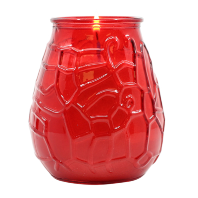 Свечка са шкляной банкі з алеем цытранелы для вулічных свечак