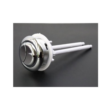 ABS Plastic Ha102 Bouton de toilette à double lutte, finition chromée, 48 mm rond