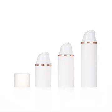 Luxury Airless Pump Cosmetic Bottles Plastic Round