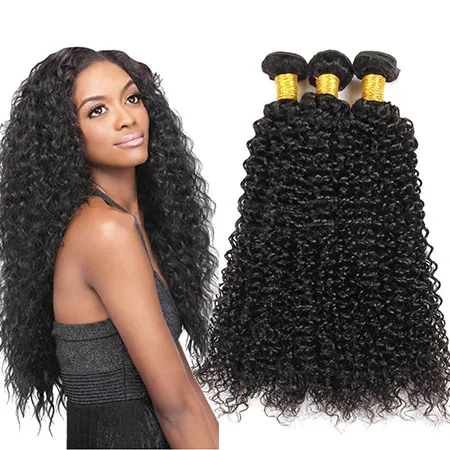 7A Curly Weave Brazilian Virgin Real Human Hair Jerry Curly Human Hair Weave Natural Curly Weave Online Sales