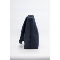 Yi-Stil Ormangülü İşlemeli Denim Tote Çanta