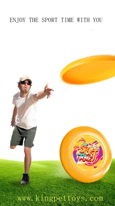 Rubber Dog Frisbee Toy - 8.5 Inch Durable Flying Disc