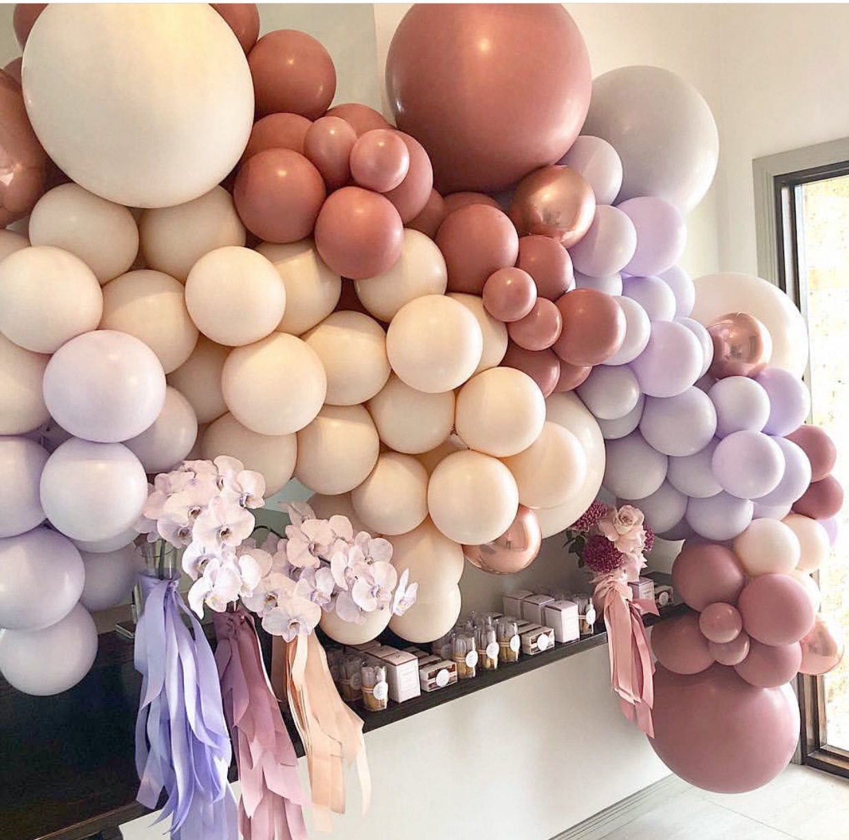 Morandi Color Balloon Chain Set Birthday Party Wedding Decoration Supplies Macaron Balloon Combination