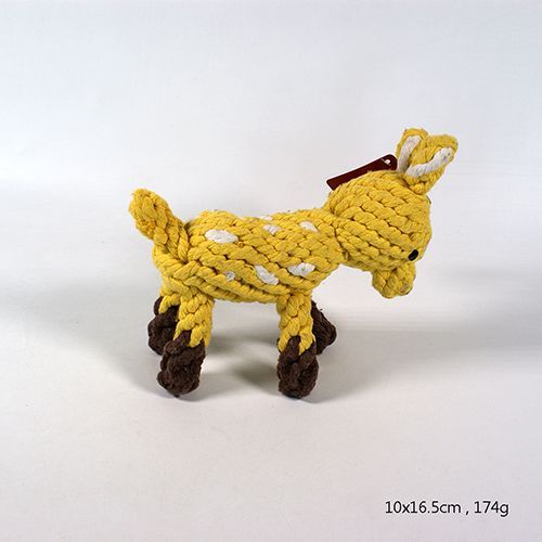 Donkey Design Twisted Cotton Rope Dog Toy