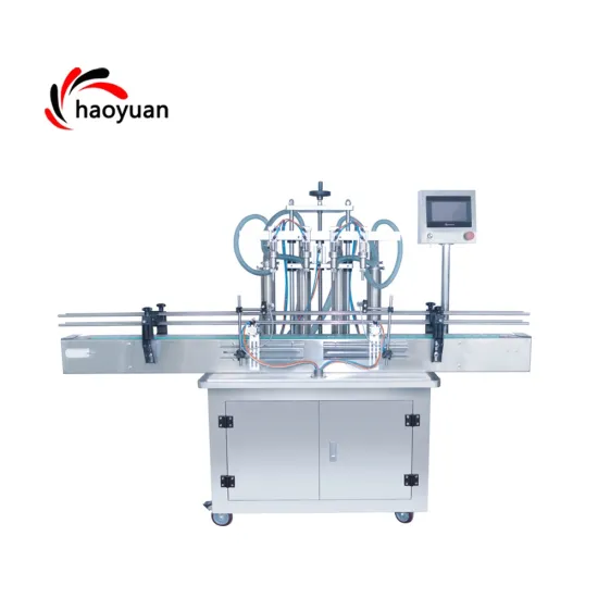 Automatic Linear Liquid Packing Machine for Water Bottle Filling - HYGY-4 Heads