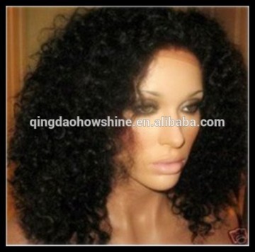 Hot sale stock brazilian hair afro kinky u part wig