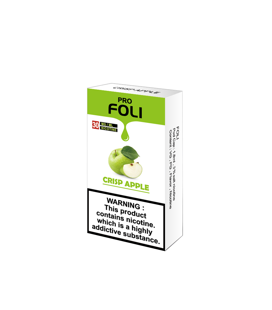 Croustillant du jus de pomme vape pod foli pro cube