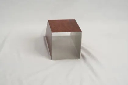 Wood grain powder coated aluminum doors and windows
