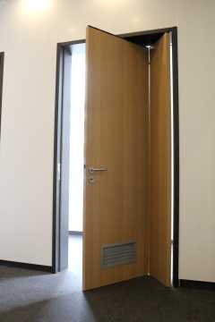 Steel flat folding door