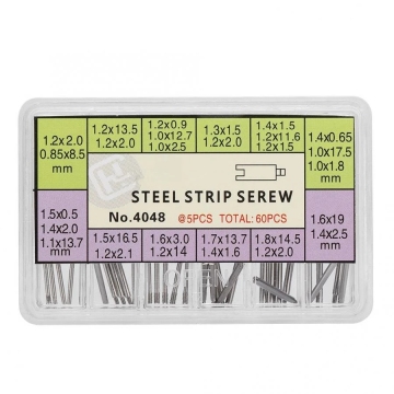 Set 60-piece of Watch Band Tali Skru Pin dan Penyambung untuk RLX Watch Repair and Needs Accessory