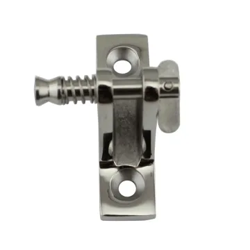 Marine Hardware Stainless Steel Deck Hinge Boat Bimini Top Fitting 90 Degree Quick Pin