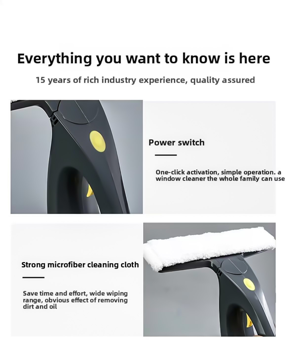 DaNeng Crowdsourcing Electric Window Cleaner Gray C1