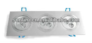 high quality Aluminum 9w 660lm down light