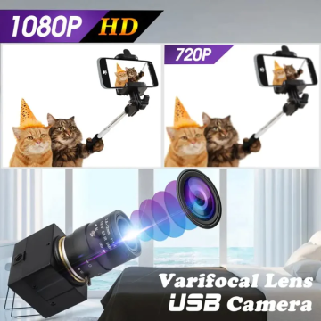 120fps Industrial Camera Full Hd USB Webcam with Varifocal Lens