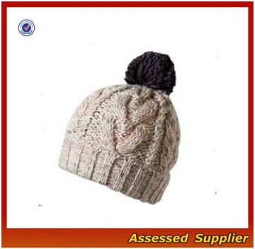 XJ0561/Fashion bobble hat /custom knitted bobble beanie hat