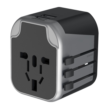 Universal Plug Socket & USB Charger Travel Adapter for EU/AUS/UK/US