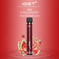 IGET xxl 1800puffs E-cigarette jetable 5% Salt Nic