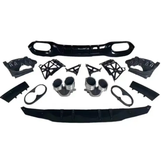 AMG Rear Lip and Tail Throat Modification for Mercedes Benz A-Class A180 A200 A35 A45 W177 2019+