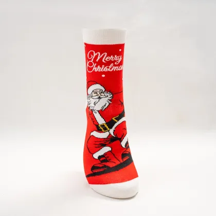 Stylish Santa-Themed Stockings for Friends